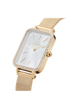 Load image into Gallery viewer, Petite Quadro Damen Uhr Gold Dw00100668