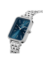 Load image into Gallery viewer, Petite Quadro Damen Uhr Silber Dw00100670