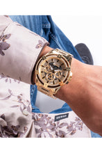 Load image into Gallery viewer, Male Gold Tone Multi-function Watch